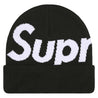 SUPREME BIG LOGO BEANIE-BLACK