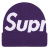 SUPREME BIG LOGO BEANIE-PURPLE