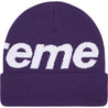 SUPREME BIG LOGO BEANIE-PURPLE