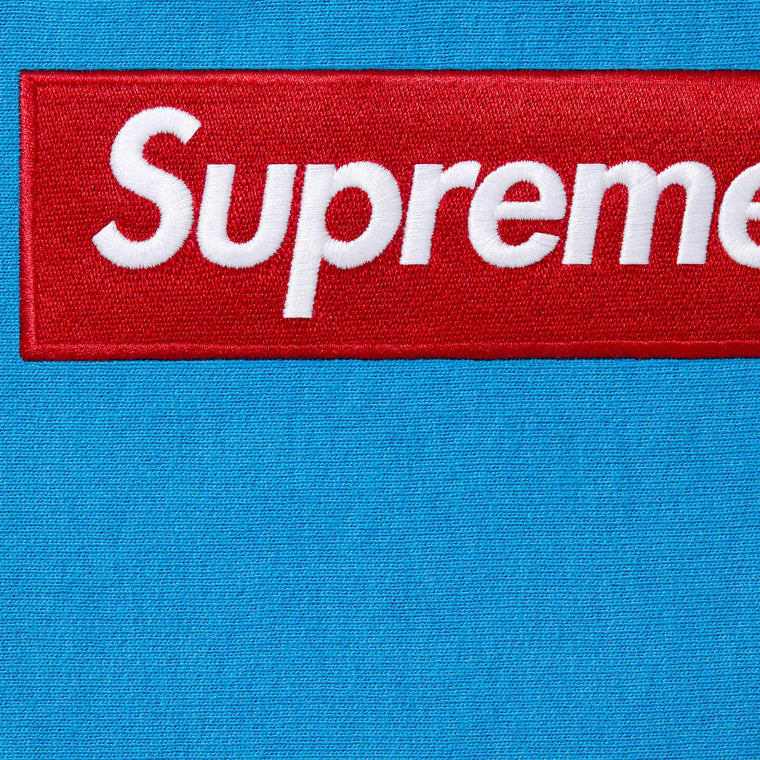 SUPREME BOX LOGO HOODED SWEATSHIRT-CYAN