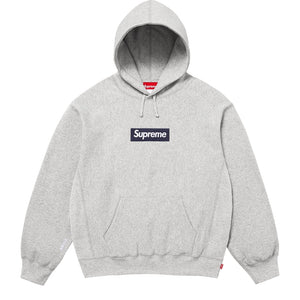 SUPREME BOX LOGO HOODED SWEATSHIRT-HEATHER GREY