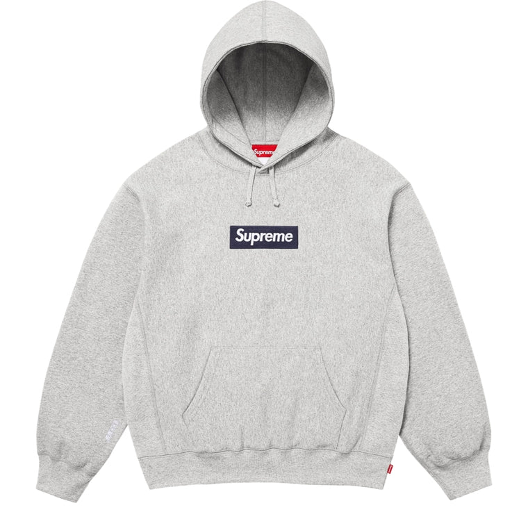 SUPREME BOX LOGO HOODED SWEATSHIRT-HEATHER GREY