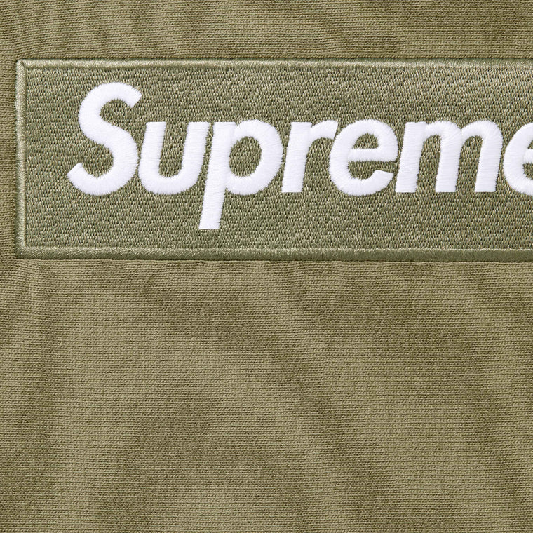 SUPREME BOX LOGO HOODED SWEATSHIRT-LIGHT OLIVE