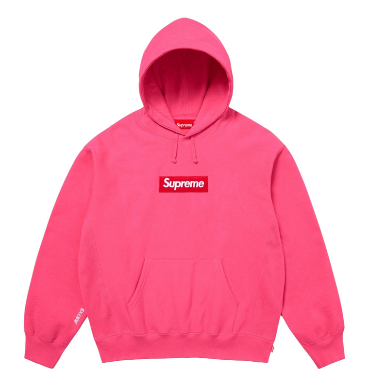 SUPREME BOX LOGO HOODED SWEATSHIRT-MAGENTA