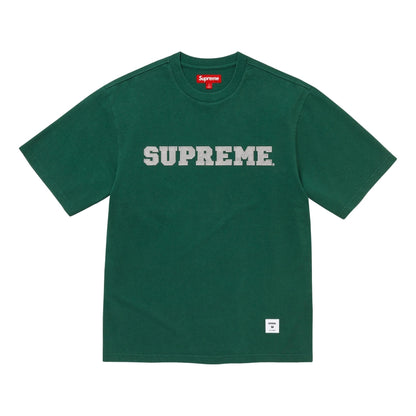 SUPREME COLLEGIATE APPLIQUE S/S TOP-DARK GREEN