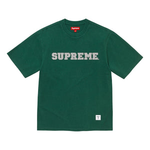 SUPREME COLLEGIATE APPLIQUE S/S TOP-DARK GREEN