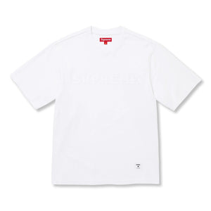 SUPREME COLLEGIATE APPLIQUE S/S TOP-WHITE
