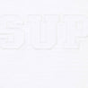 SUPREME COLLEGIATE APPLIQUE S/S TOP-WHITE