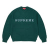 SUPREME CONTRAST LOGO SWEATER-PINE