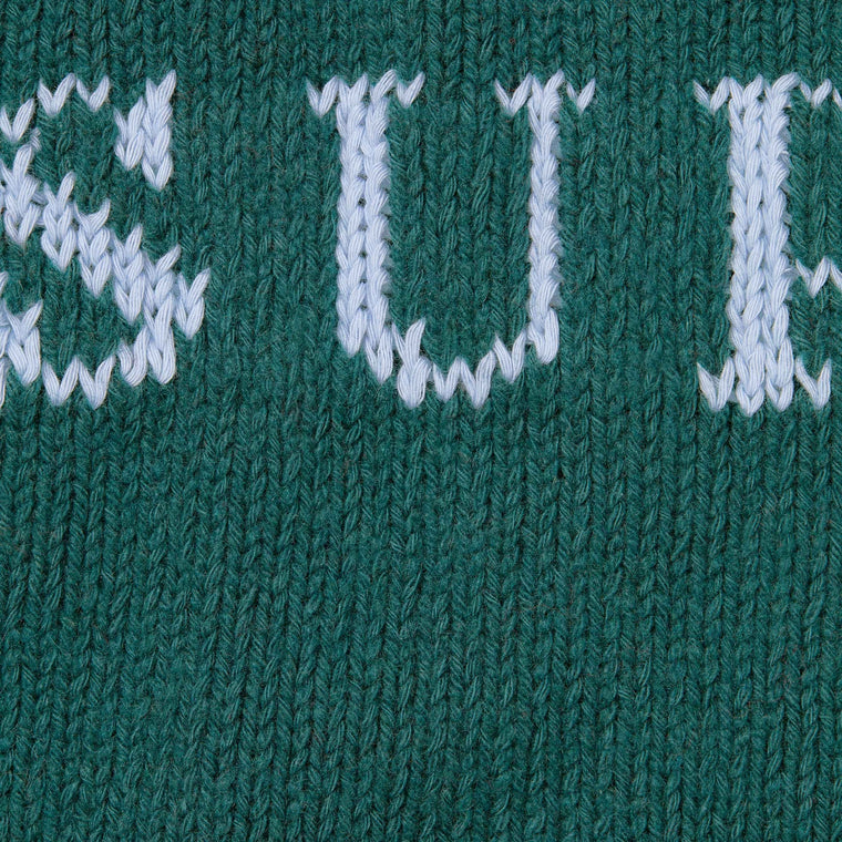 SUPREME CONTRAST LOGO SWEATER-PINE