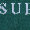 SUPREME CONTRAST LOGO SWEATER-PINE