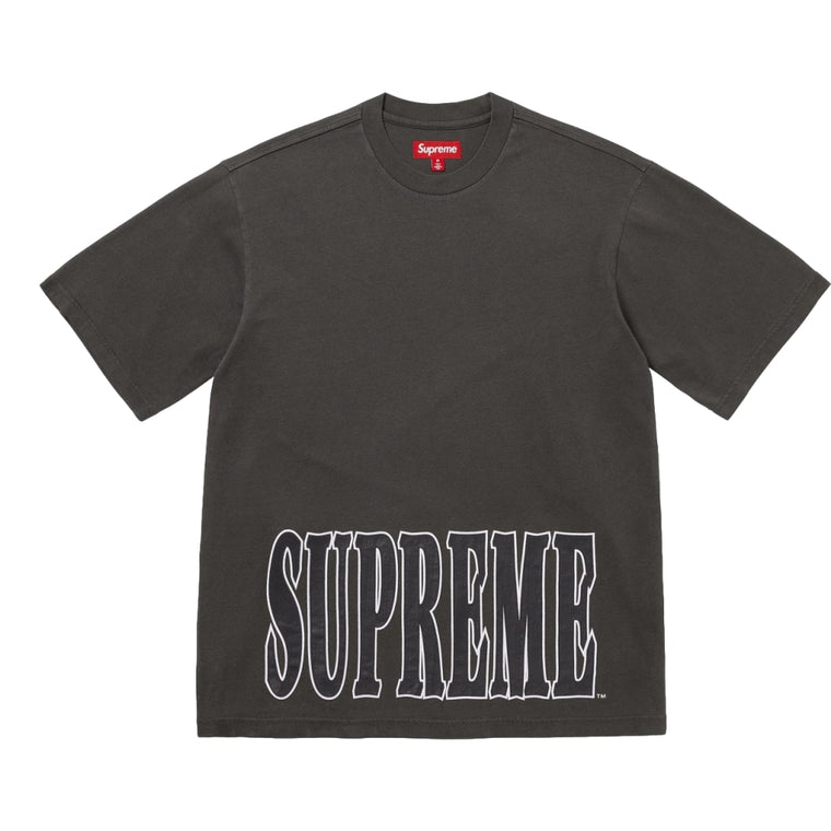 SUPREME CRACKED STRETCH S/S TOP-BLACK