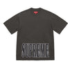 SUPREME CRACKED STRETCH S/S TOP-BLACK
