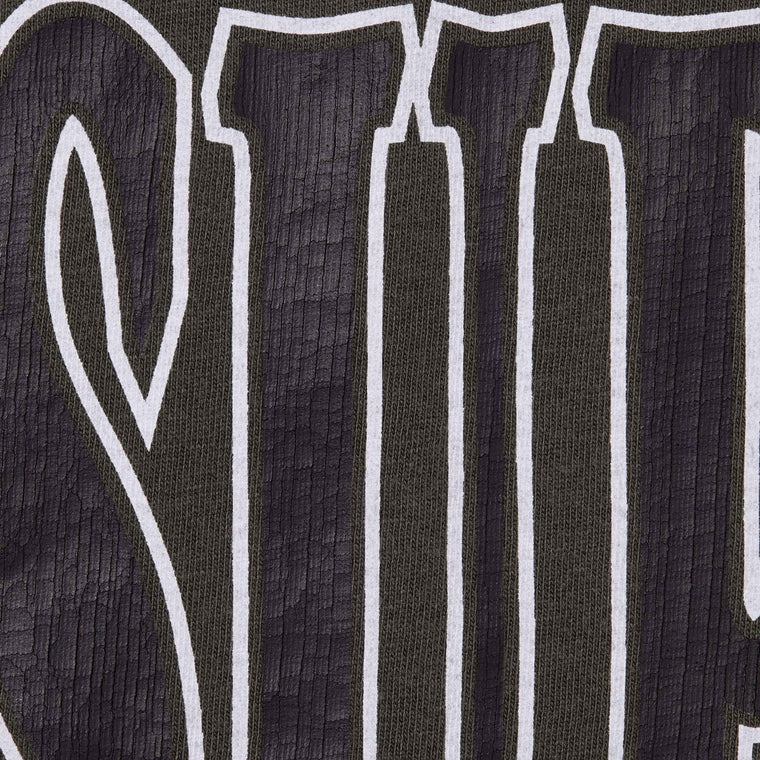 SUPREME CRACKED STRETCH S/S TOP-BLACK