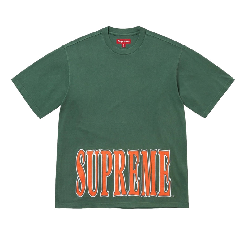 SUPREME CRACKED STRETCH S/S TOP-GREEN