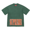 SUPREME CRACKED STRETCH S/S TOP-GREEN