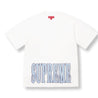 SUPREME CRACKED STRETCH S/S TOP-WHITE