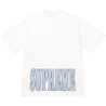 SUPREME CRACKED STRETCH S/S TOP-WHITE