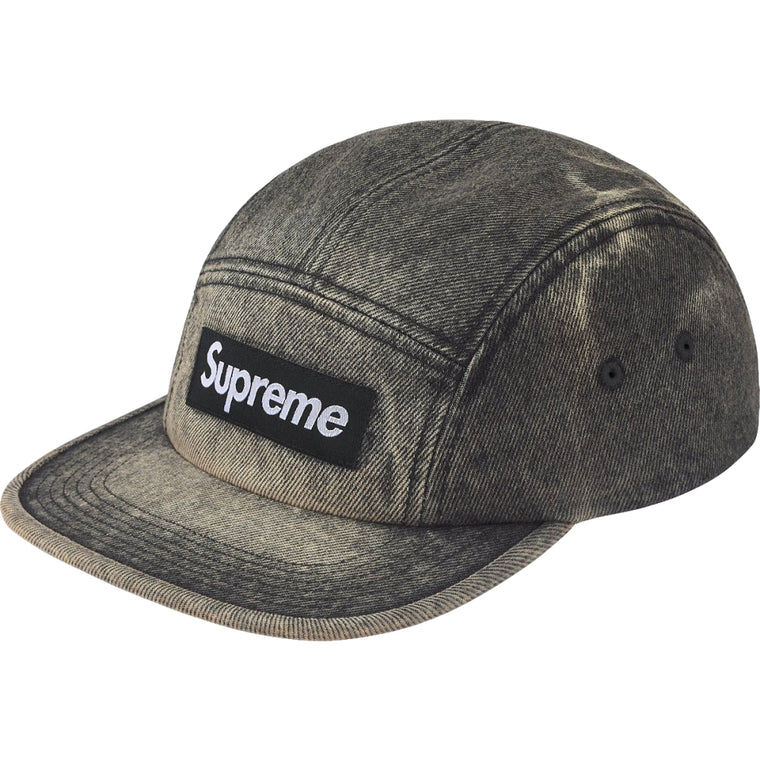 SUPREME DENIM CAMP CAP-WASHED BLACK