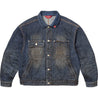 SUPREME DISTRESSED SELVEDGE TRUCKER JACKET-INDIGO