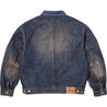 SUPREME DISTRESSED SELVEDGE TRUCKER JACKET-INDIGO