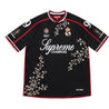 SUPREME FLORAL SOCCER JERSEY-BLACK