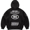 SUPREME FOOTBALL ZIP UP HOODED SWEATSHIRT-BLACK