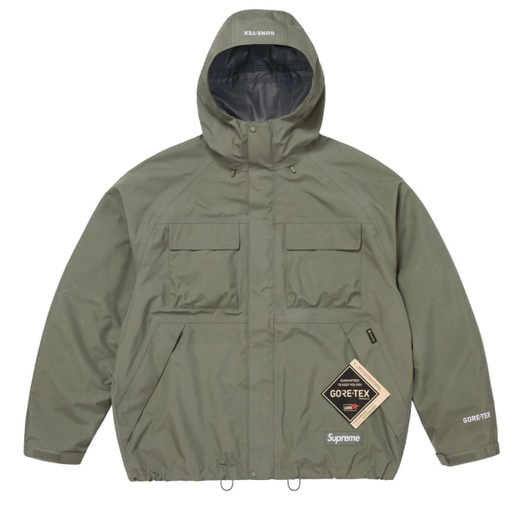 SUPREME GORE-TEX SHELL JACKET-OLIVE
