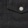SUPREME JACQUARD LOGOS DENIM TRUCKER JACKET-BLACK