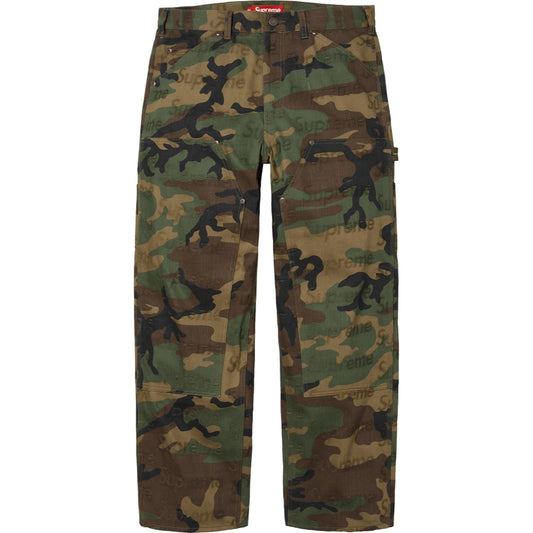 SUPREME JACQUARD LOGOS DOUBLE KNEE DENIM PAINTER JEAN-CAMO