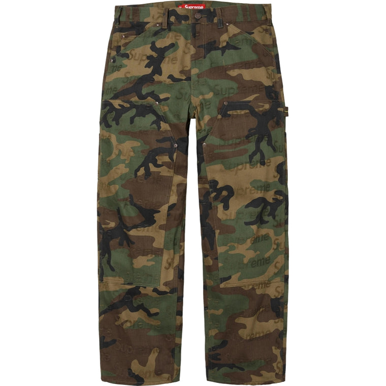 SUPREME JACQUARD LOGOS DOUBLE KNEE DENIM PAINTER JEAN-CAMO