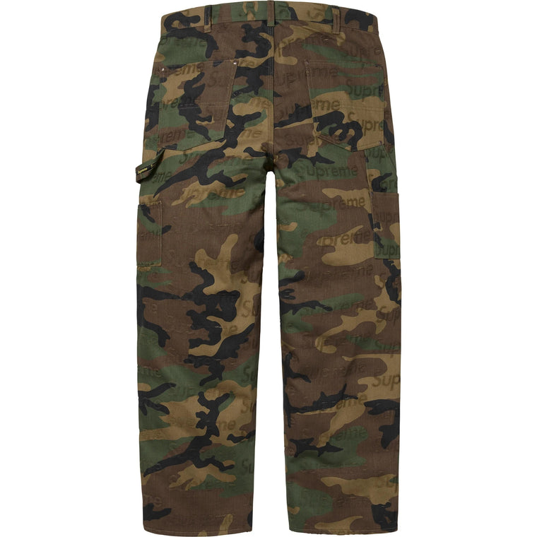 SUPREME JACQUARD LOGOS DOUBLE KNEE DENIM PAINTER JEAN-CAMO