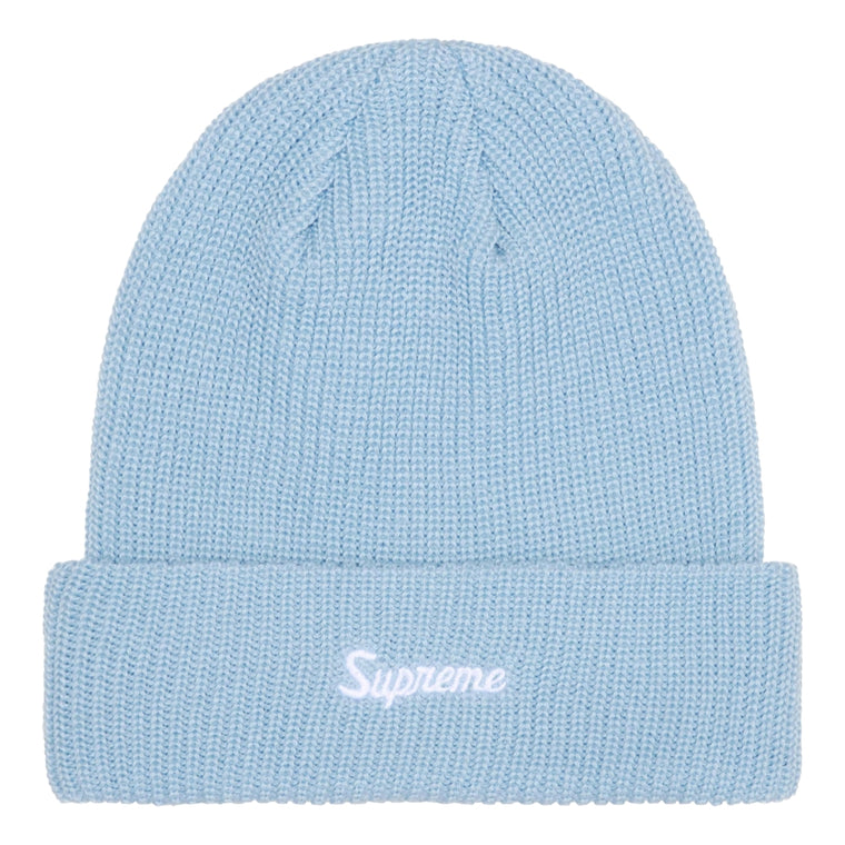 SUPREME LOOSE GAUGE BEANIE-LIGHT BLUE