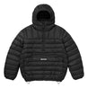 SUPREME MICRO DOWN HALF ZIP HOODED PULLOVER-BLACK