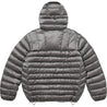 SUPREME MICRO DOWN HALF ZIP HOODED PULLOVER-SLIVER