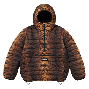 SUPREME MICRO DOWN HALF ZIP HOODED PULLOVER-TIGER