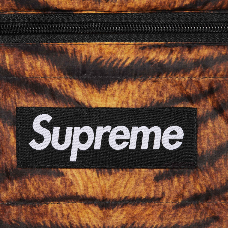 SUPREME MICRO DOWN HALF ZIP HOODED PULLOVER-TIGER