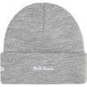 SUPREME NEW ERA BOX LOGO BEANIE-HEATHER GREY