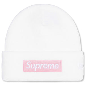 SUPREME NEW ERA BOX LOGO BEANIE-WHITE