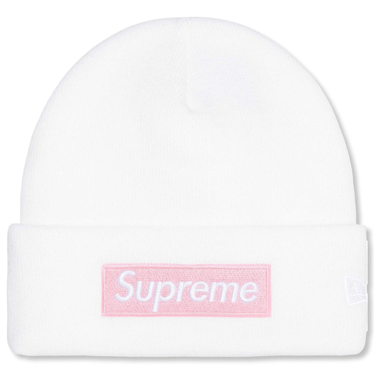 SUPREME NEW ERA BOX LOGO BEANIE-WHITE