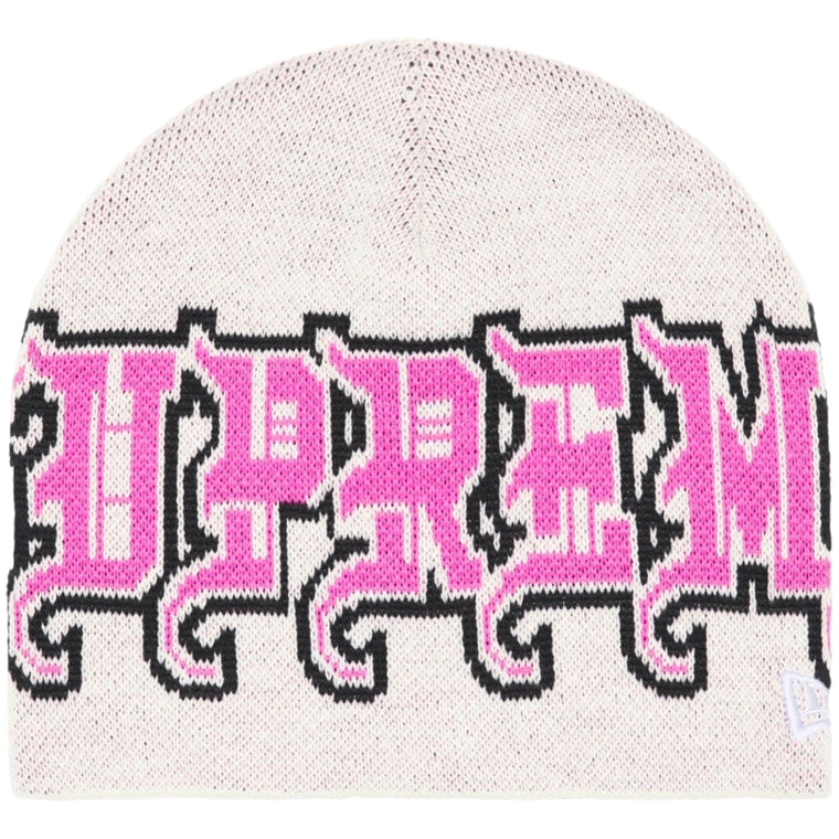 SUPREME NEW ERA® OUTLINE BEANIE-WHITE