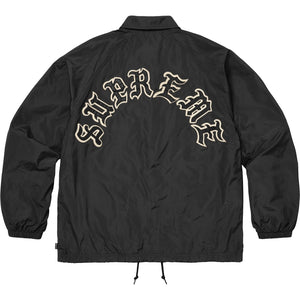 SUPREME OLD ENGLISH ARC COACHES JACKET-BLACK