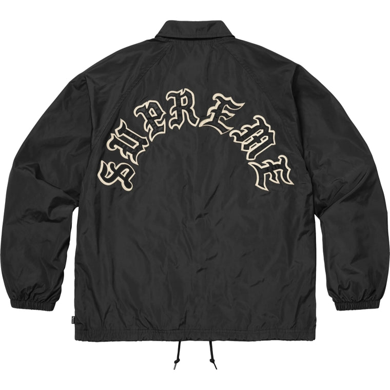 SUPREME OLD ENGLISH ARC COACHES JACKET-BLACK