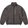 SUPREME PLAID TRACK JACKET-BLACK