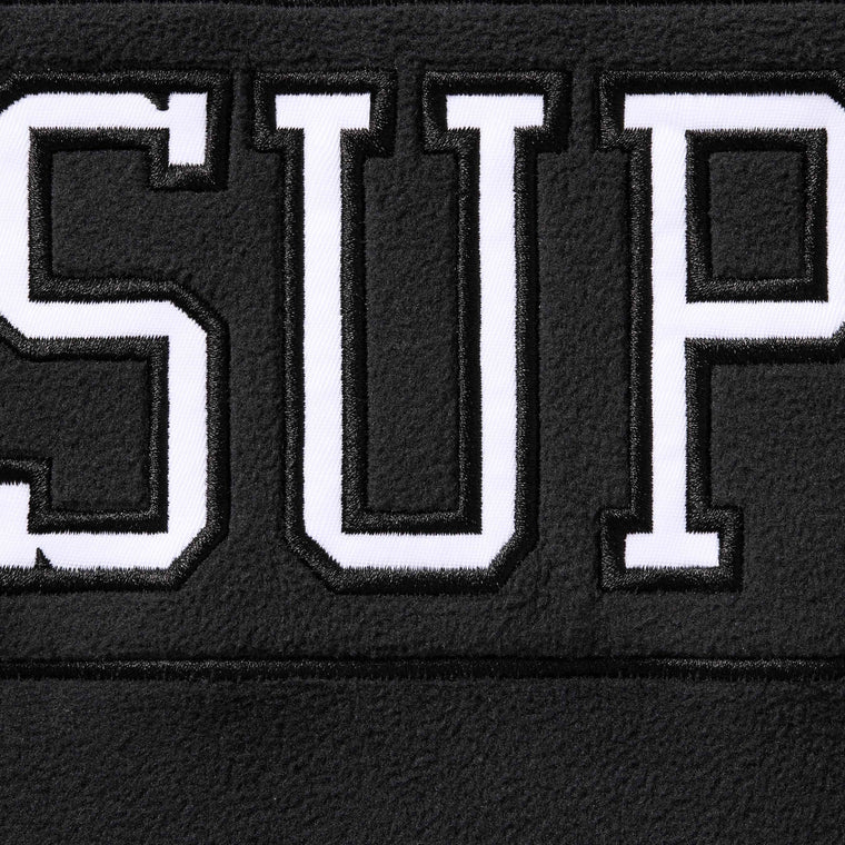 SUPREME POLARTEC HOODED HOCKEY JERSEY-BLACK