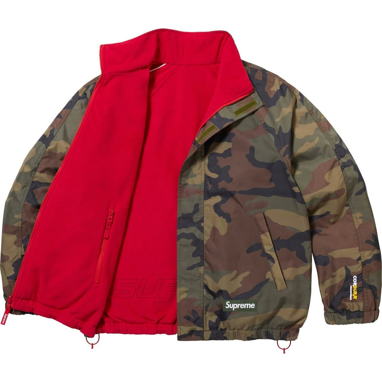 SUPREME POLARTEC® REVERSIBLE TRACK JACKET-WOODLAND CAMO