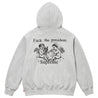 SUPREME PRESIDENT HOODED SWEATSHIRT-HEATHER GREY