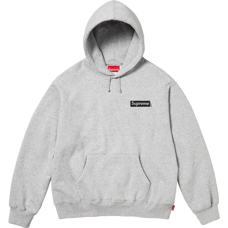SUPREME PRESIDENT HOODED SWEATSHIRT-HEATHER GREY