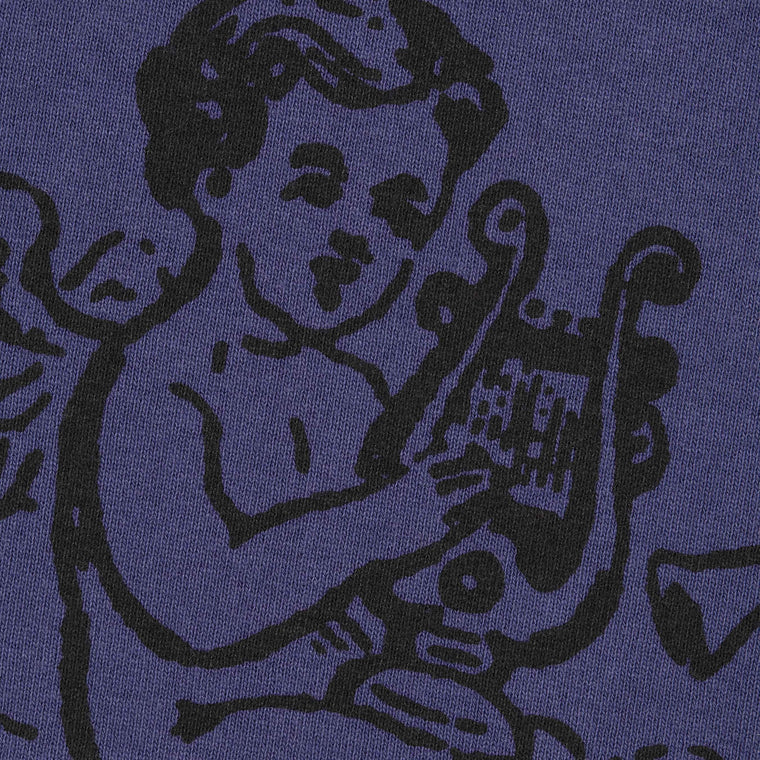 SUPREME PRESIDENT HOODED SWEATSHIRT-WASHED NAVY