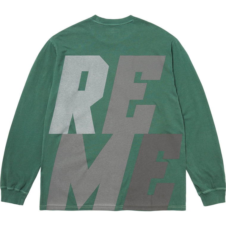 SUPREME REFLECTIVE L/S TOP-GREEN